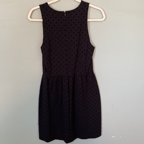 Jcrew black polka dot mini dress - Picture 3 of 3